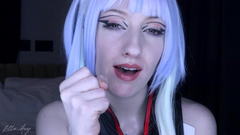 Ellie Haze - Lucy Cyberpunk Jerk off instruction 5