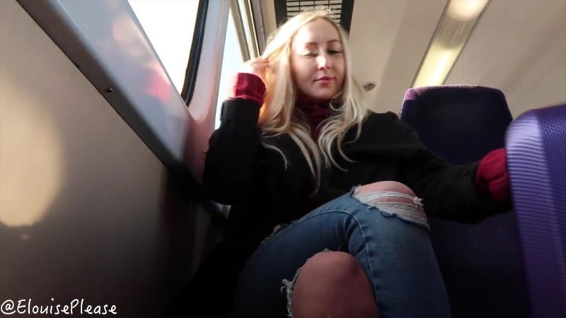 Elouise Please - Public Train Fingering Exhibitionism 5