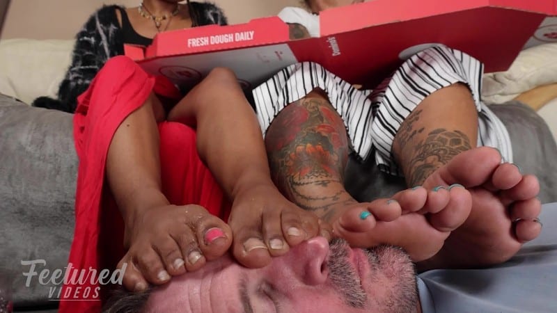 Feetured Videos - Your Face Is Our Footrest Whilst We Eat 2