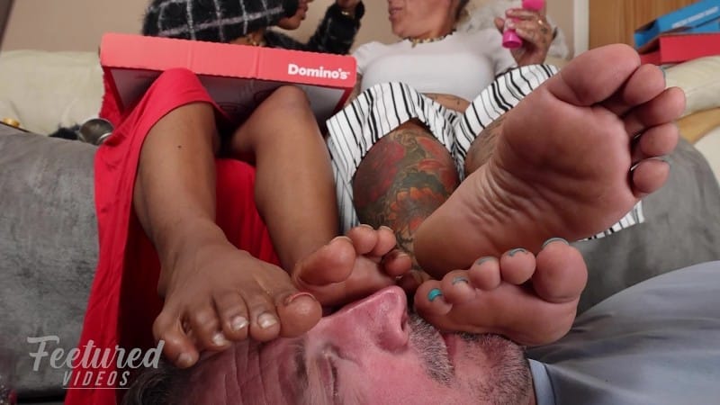 Feetured Videos - Your Face Is Our Footrest Whilst We Eat 5