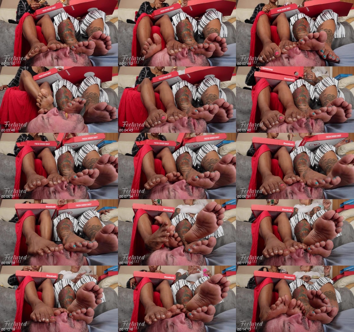 Feetured Videos - Your Face Is Our Footrest Whilst We Eat 6