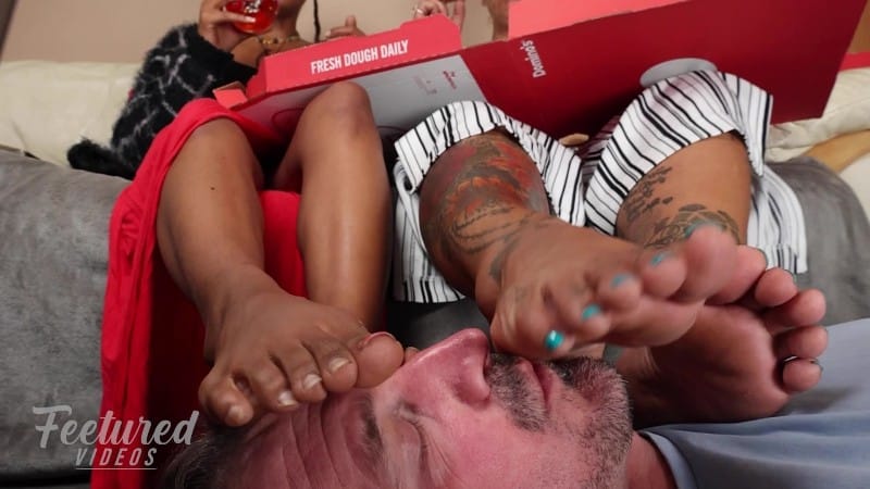 Feetured Videos - Your Face Is Our Footrest Whilst We Eat 2