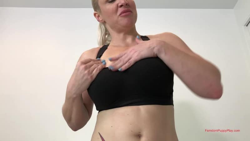 Femdom Puppy Play - Lick Clean Step-Mommy Anat's Sweaty Body 4