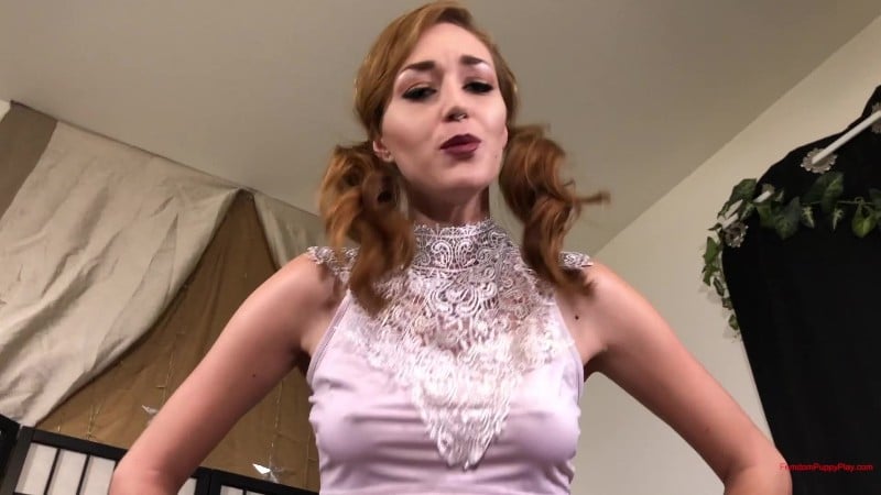 Femdom Puppy Play - Sablique's Sweat Licking Slave 3