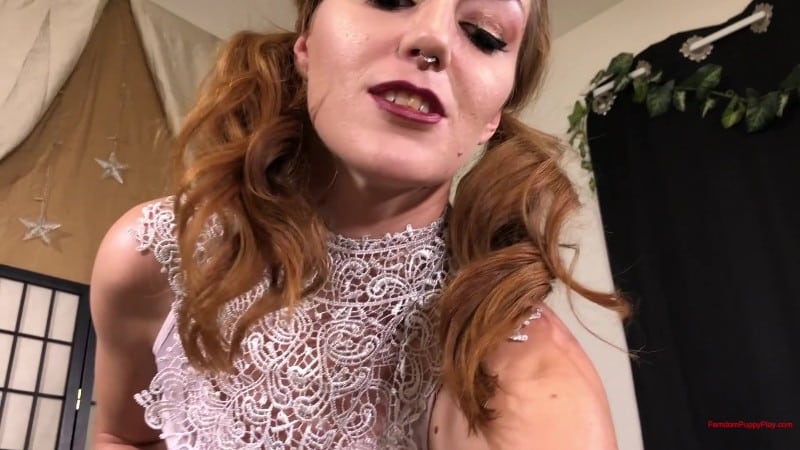 Femdom Puppy Play - Sablique's Sweat Licking Slave 1