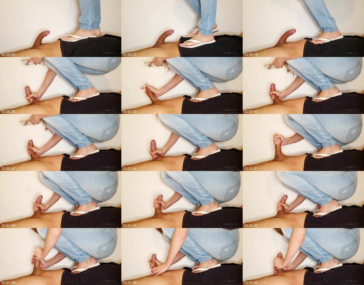 Goddess Elisa - Trampling With Handjob 6