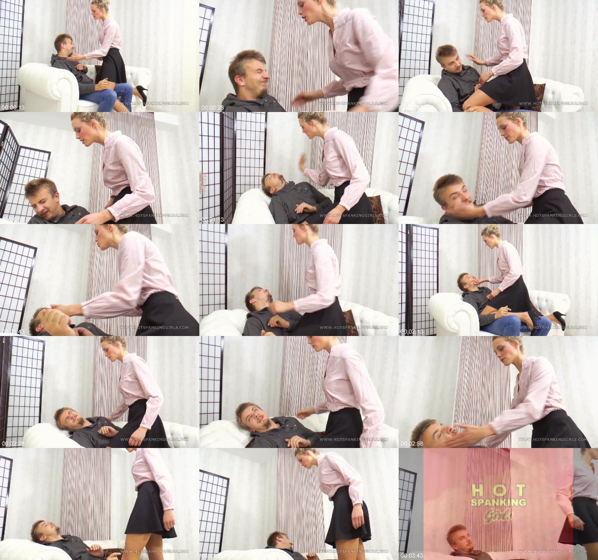 Hot Spanking Girls - Faceslaps Hail Hard On Him 6