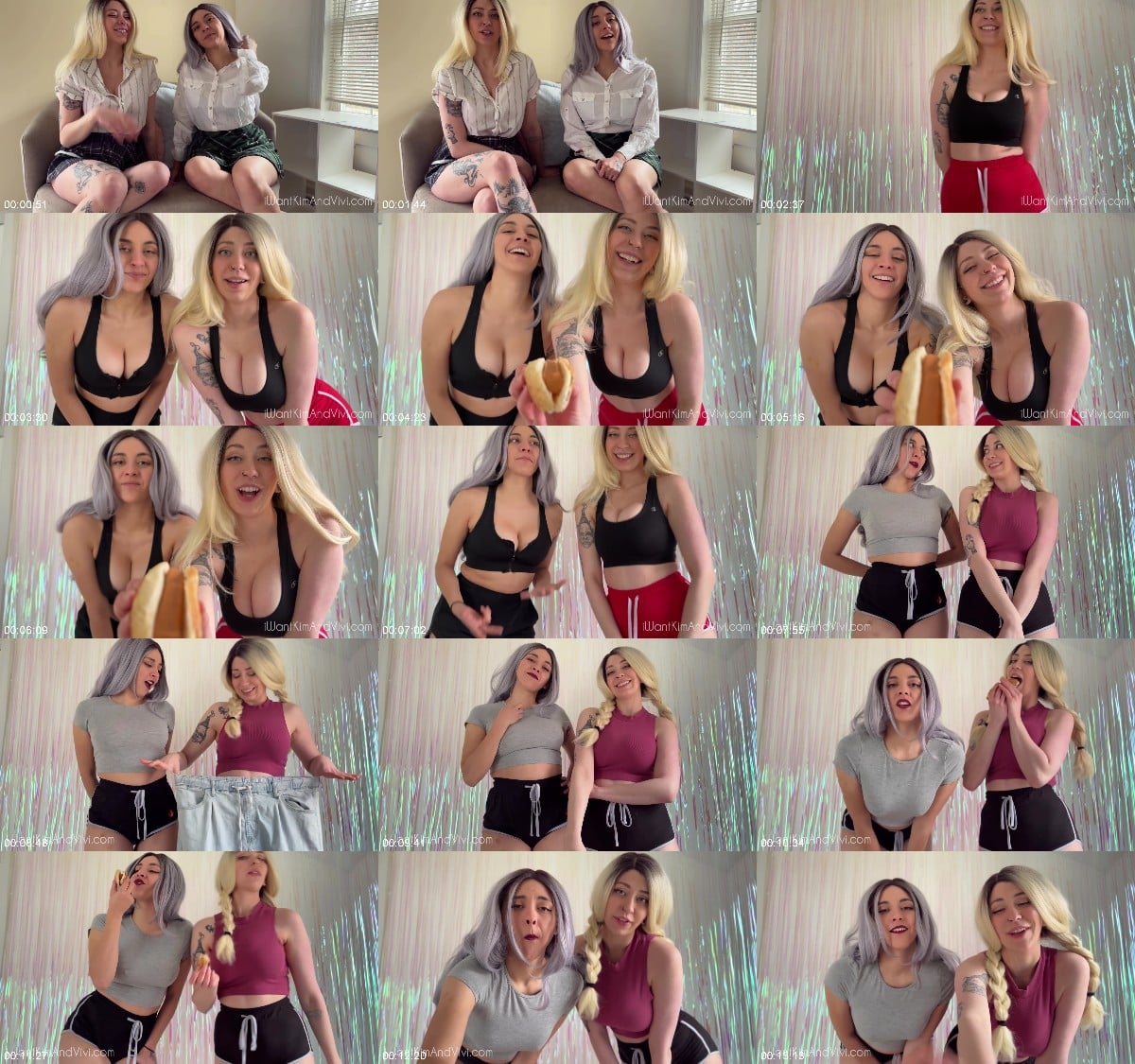 Kim and Vivi - Expanding Your Belly, and Filling Ours - Same-Size Vore 6