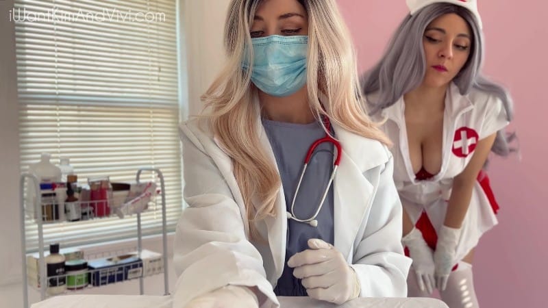 Kim and Vivi - Prostate Exam from Your Futa Doctor 2