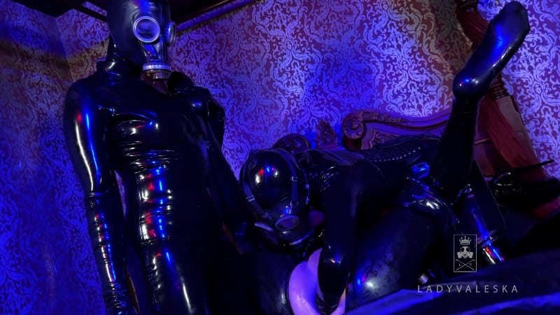 Lady Valeska FemDom - Heavy Rubber Fisting 2