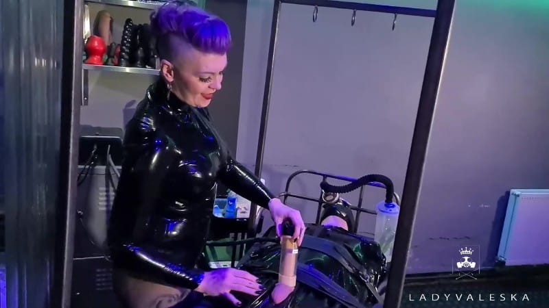 Lady Valeska FemDom - Milking and Ruining the Gimp 3