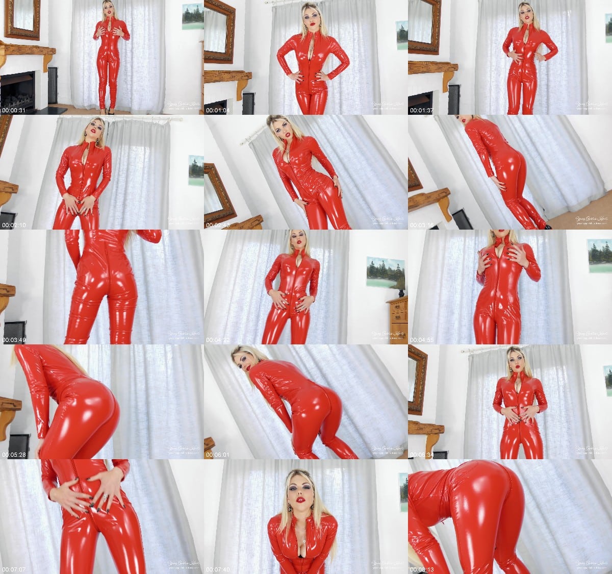 Latex Young Goddess Kim - Red Locktober 12
