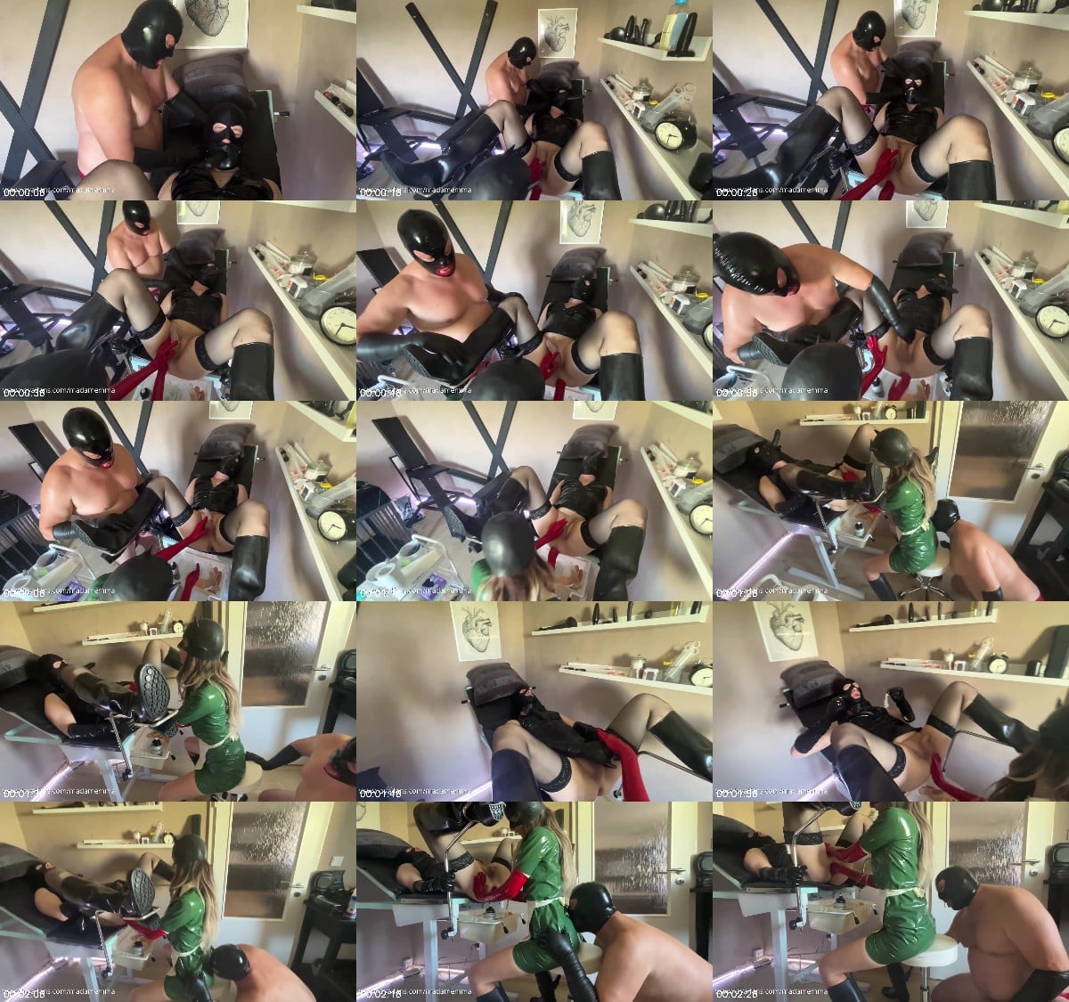 Madam Emma - Latex Mistress Fists A Slave And The Other Slave Polishes Her Latex With His Tongue - Clip In Czech 6