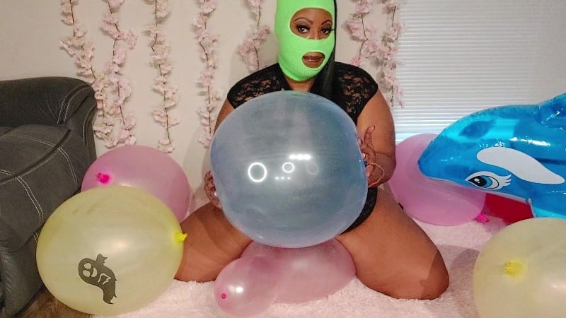Marley The Masked Fatty - Bbw Balloon Twerk And Hump To Pop 2