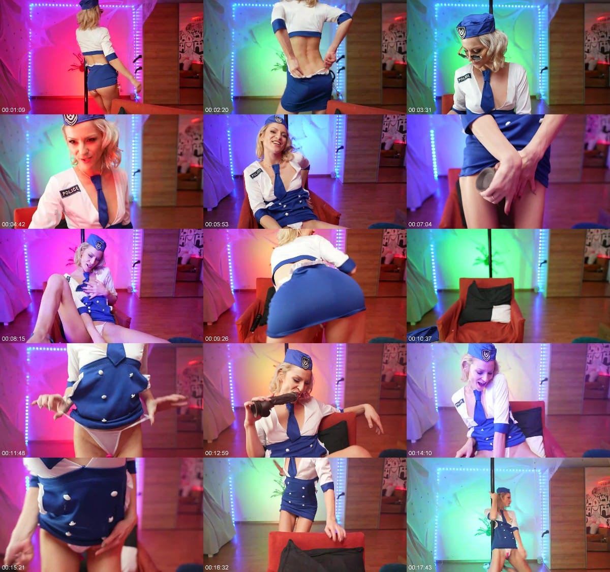 MissDaisyDiamond Halloween POLICE Ass Worship Live Show 6