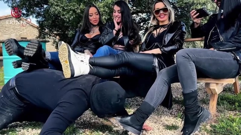 MissErinia - Submissive Humiliated And Fucked In The Ass By Four Goddesses 1