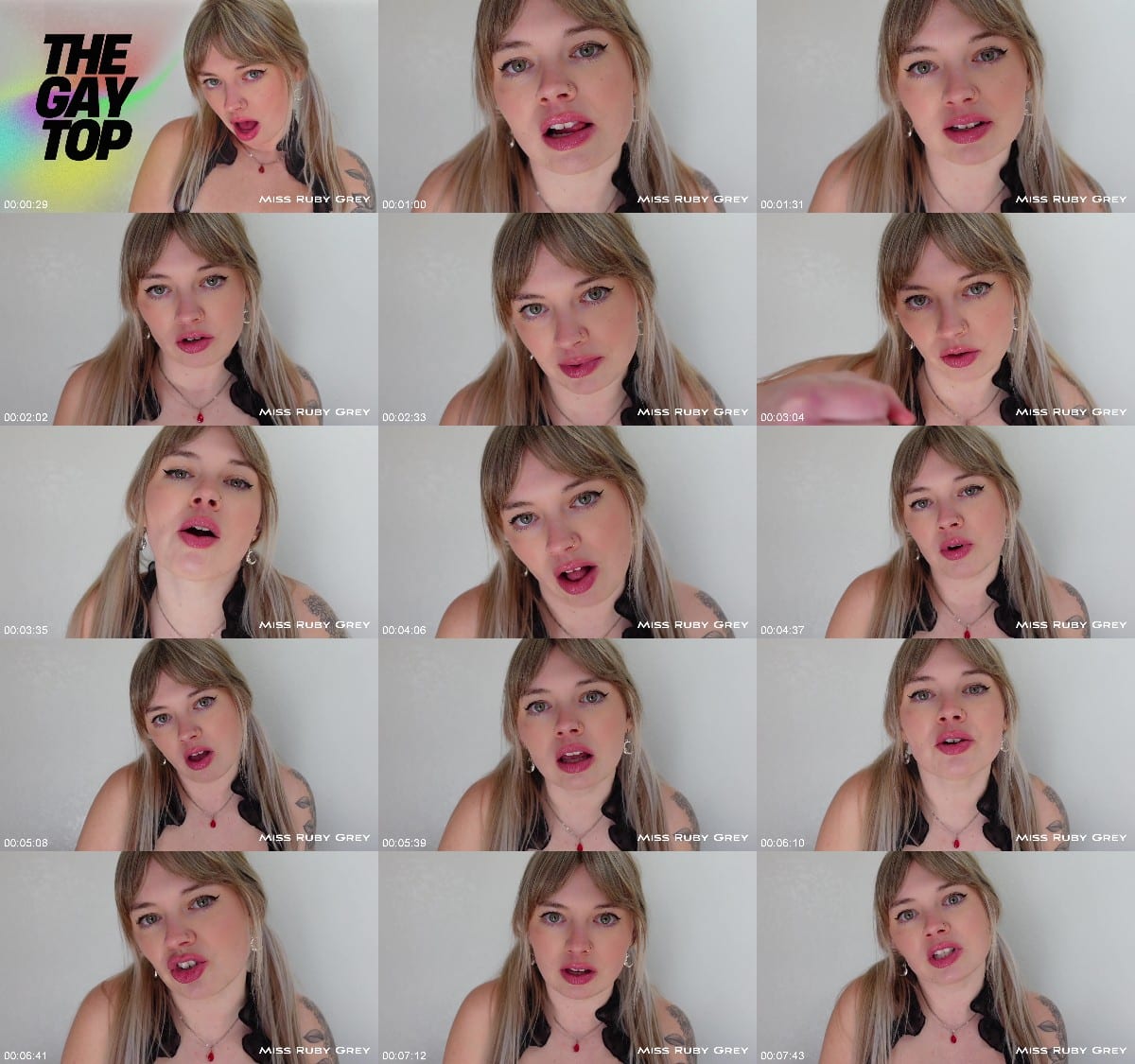 MissRubyGrey - The Gay TOP 6