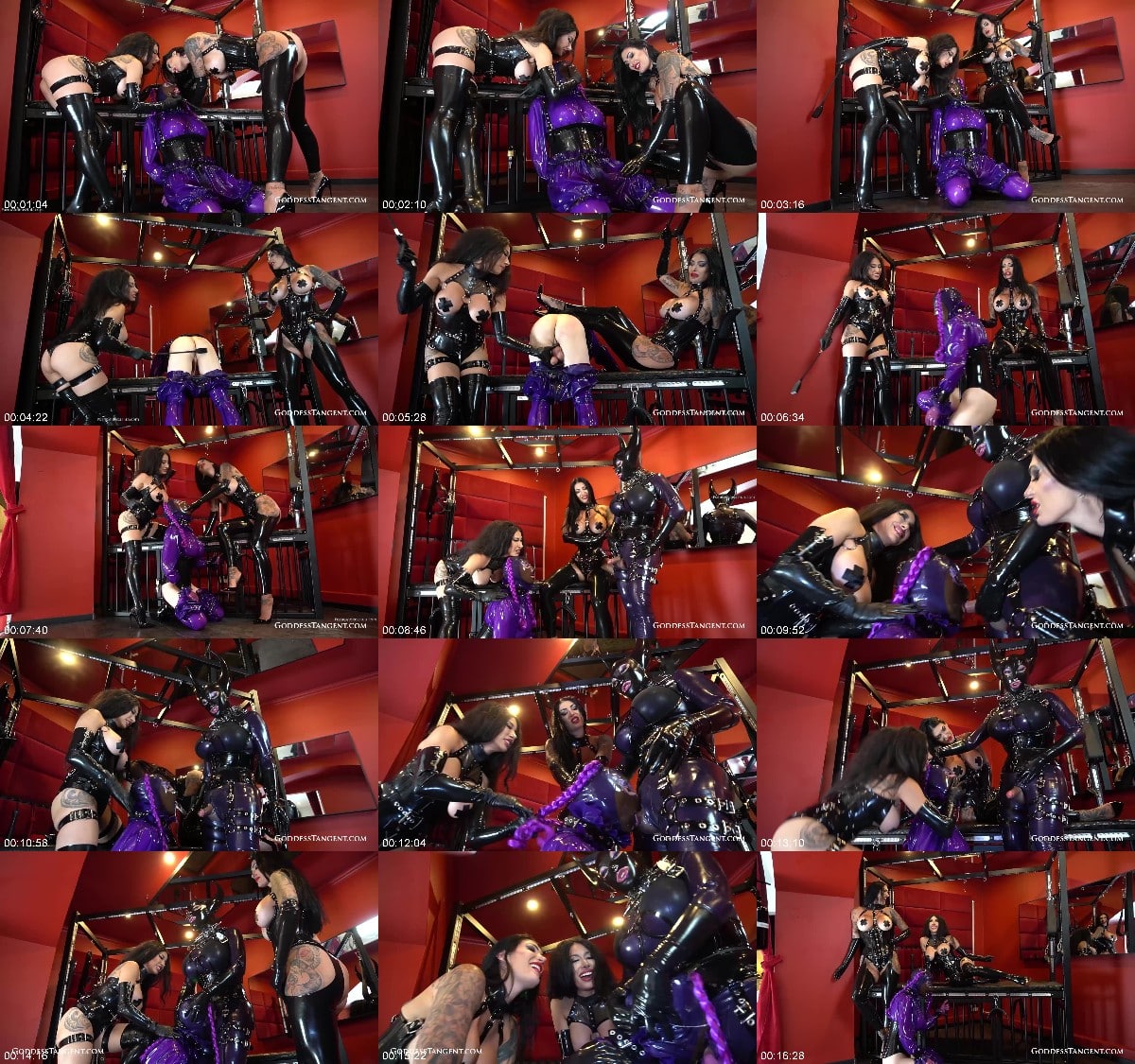 Mistress Damazonia, Goddess Tangent - Rubber Whore Sucks Cock 6