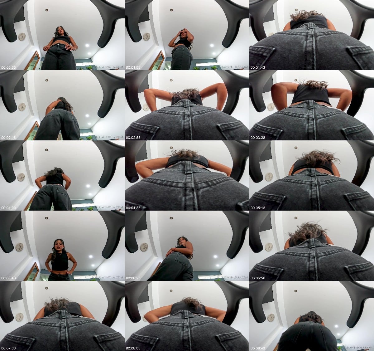 Mistress Enola Fetish - Face-Sitting Fury - Mistress Enola - Black Jeans Facesitting Countdown To Cum and Spitting 6