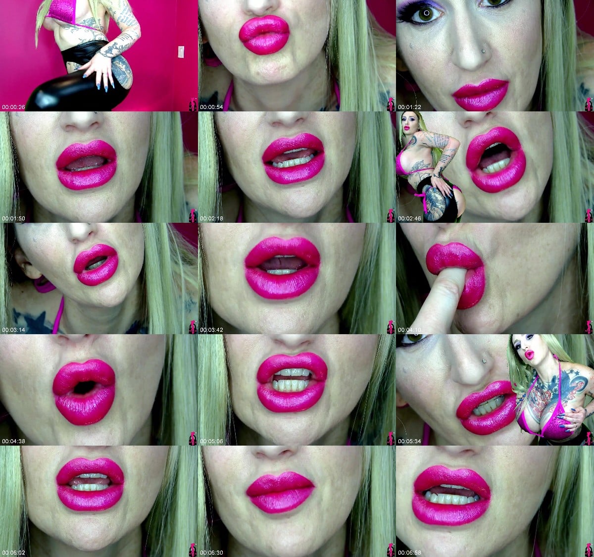 Mistress Harley Studio - Big Lips Mouth Fetish Mesmerize 4