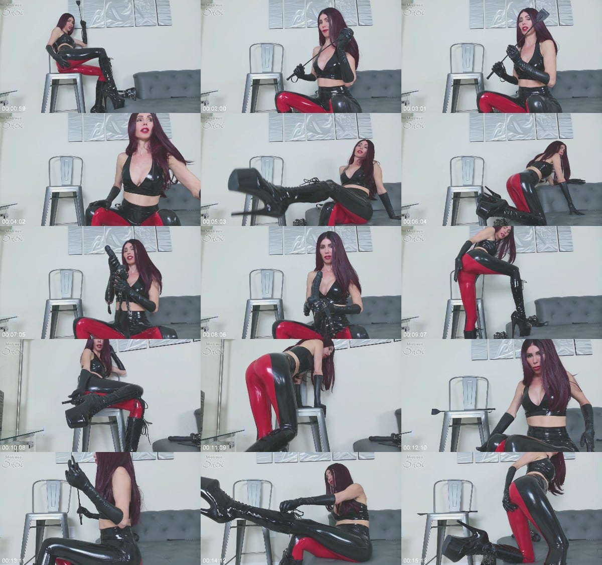 Mistress Susi s Fetish Clips - Joi In Skintight Latex Ridingbreeches With Boots And Latexgloves 6