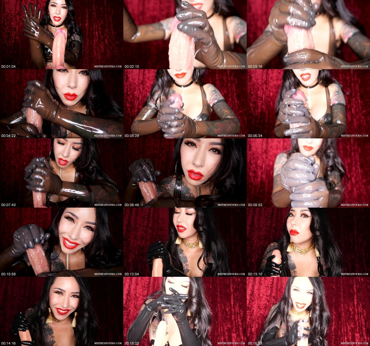 Mistress Youko - Latex Glove Milking 6