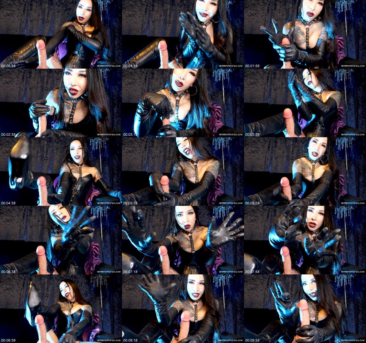 Mistress Youko - Leather Glove Orgasm Cotrol 6