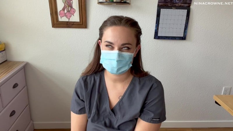 Nina Crowne - Nurse Wears Gas Mask & Cums with You 1