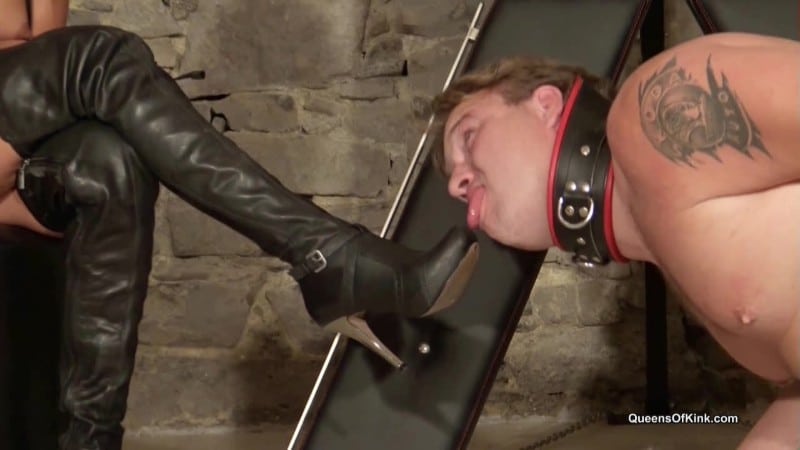 Queens of Kink - Nomi Melone - Bad boot slave punishment part 1 5