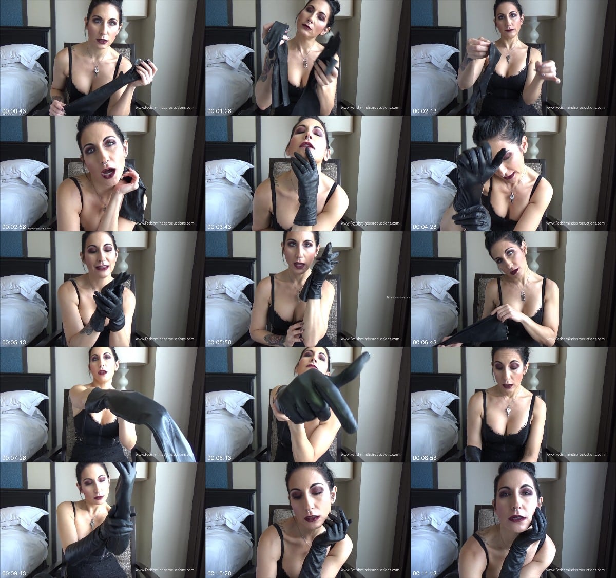 Raven Eve - Leather glove job with Raven POV 6