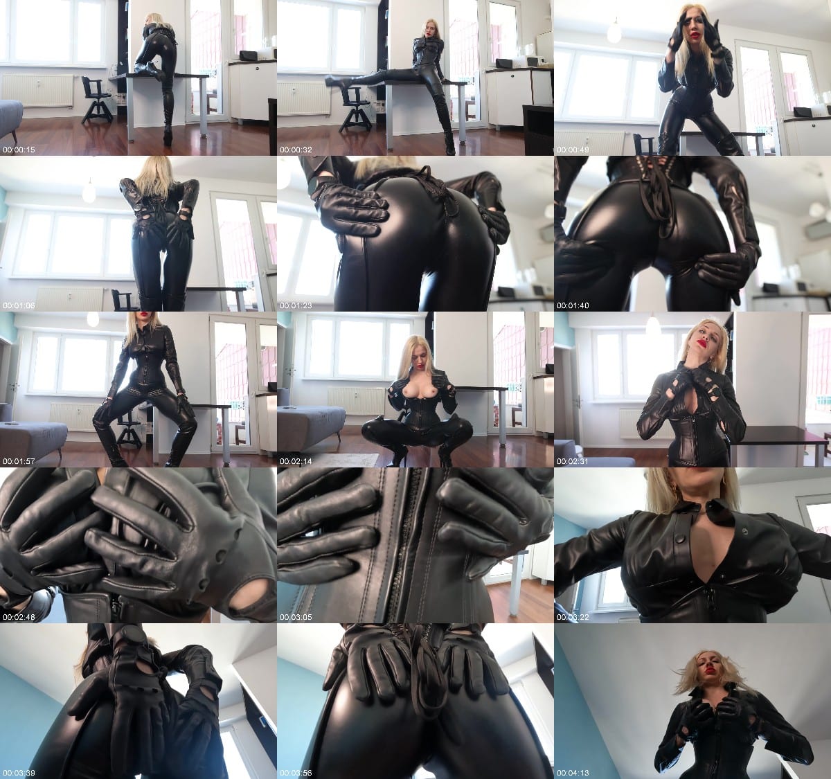 Shiny leather heaven - Mistress Katya Shaking Her Ass In Leather Outfit 6