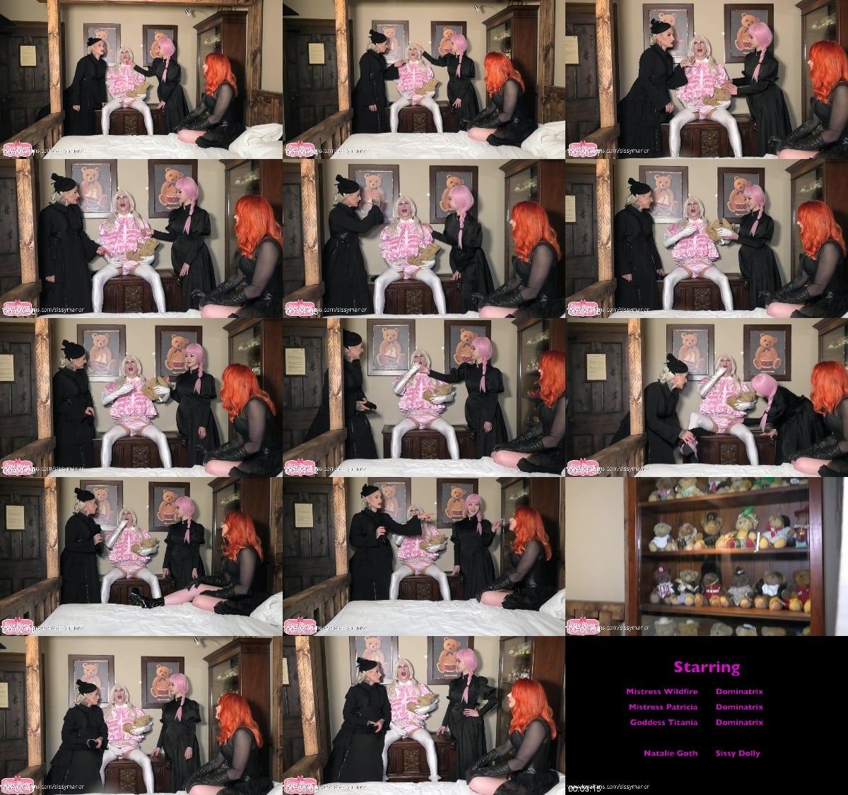 Sissy Manor - Miss Patricia, Goddess Titania And Miss Ava Von Medisin - Sissy Dolly 6