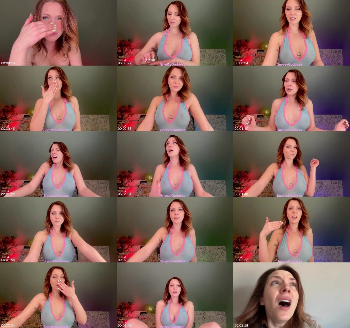 SneezeGoddess - April 2024 Sneeze Compilation 6