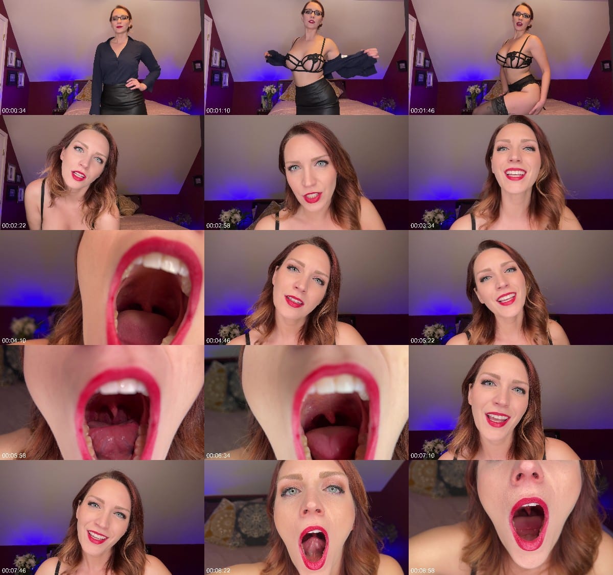 SneezeGoddess - Sexy Teacher Shows Epiglottis and Uvula 6