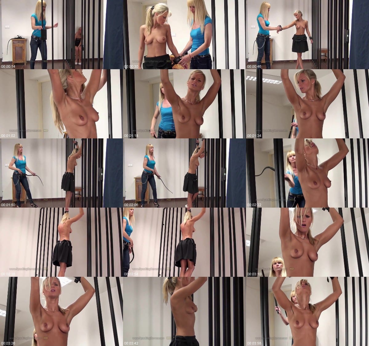 Spanking Mielas Prison Bare Back Whip - 1404 6