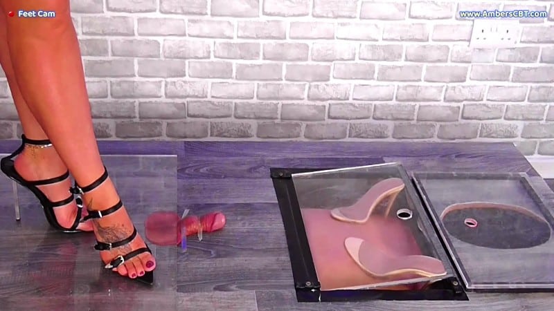 Under Amber - Busting The Cum From His Balls Under My Strappy Metal Heels 19