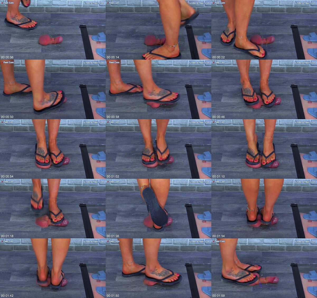 Under Amber - Jumping On Your Cock - Balls In My Old Flip Flops 6