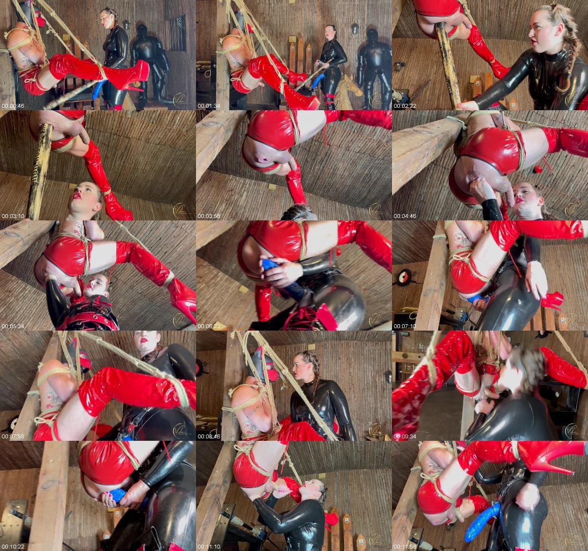 Vivienne l'Amour - Pegging and Fisting the Fuckpup - Vivienne l'Amour engages in some serious Pounding Pet Play with the bound Puppy Boy 6