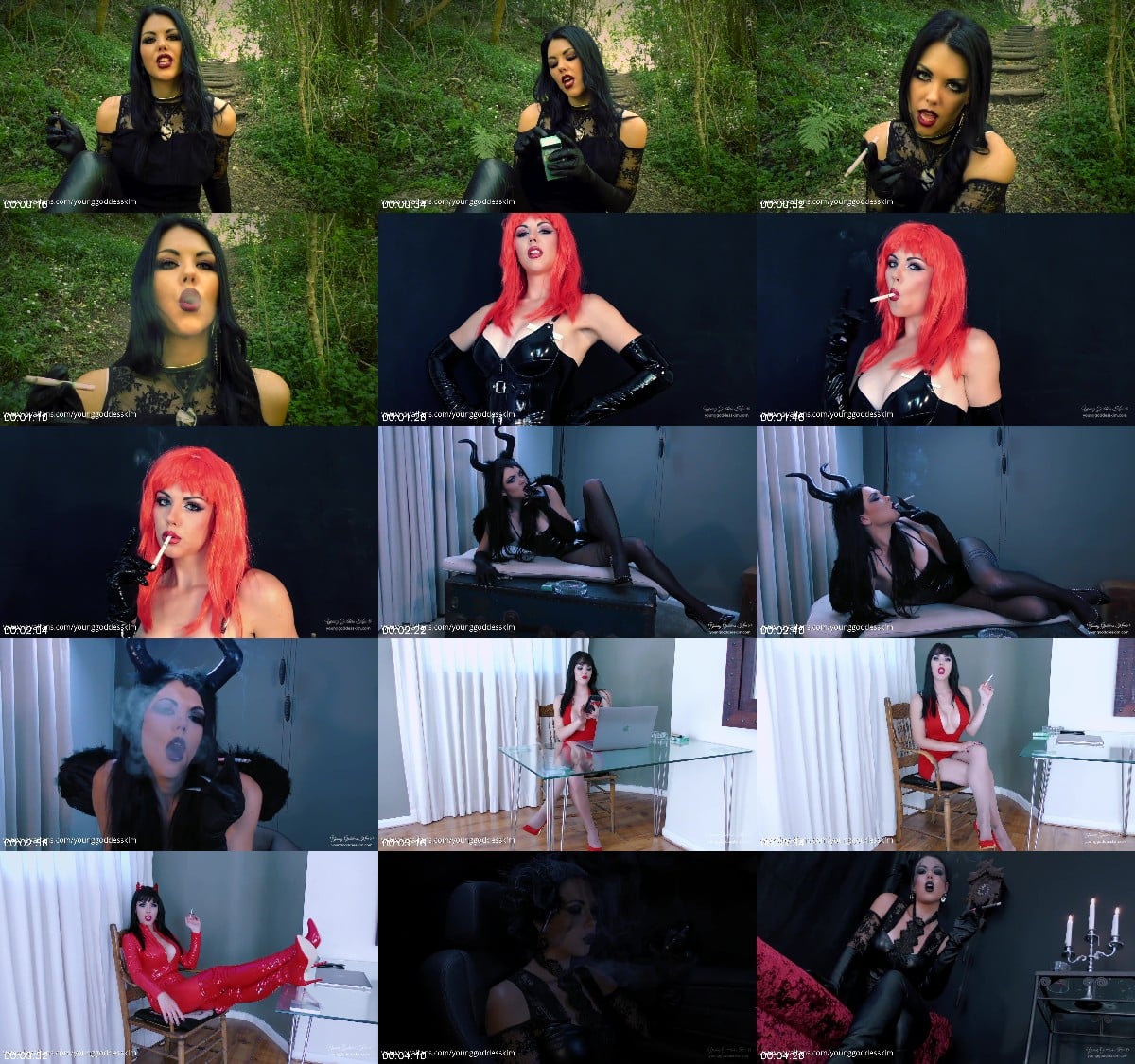 Young Goddess Kim - Training Day - Smoking Compilation - Halloween Version 6
