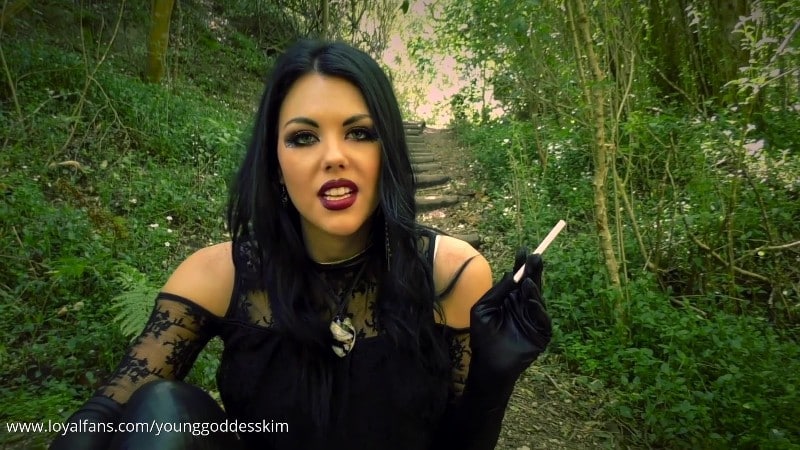 Young Goddess Kim - Training Day - Smoking Compilation - Halloween Version 1