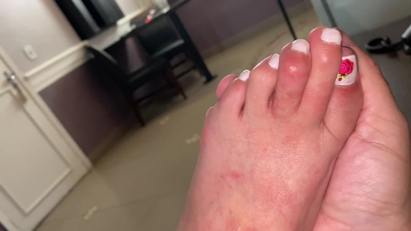 bestfootjobs HOT GLASSES BALL SUCKING HANDJOB 4
