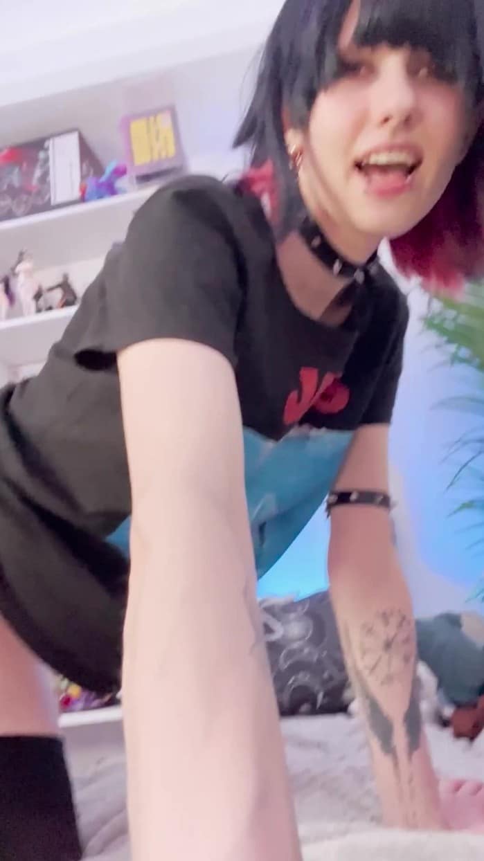 [Fansly-Littleemokitten] Ellen Joe Cosplay - Creampie Sextape With Sex & Bj (2025-08-02) [1920p] 4