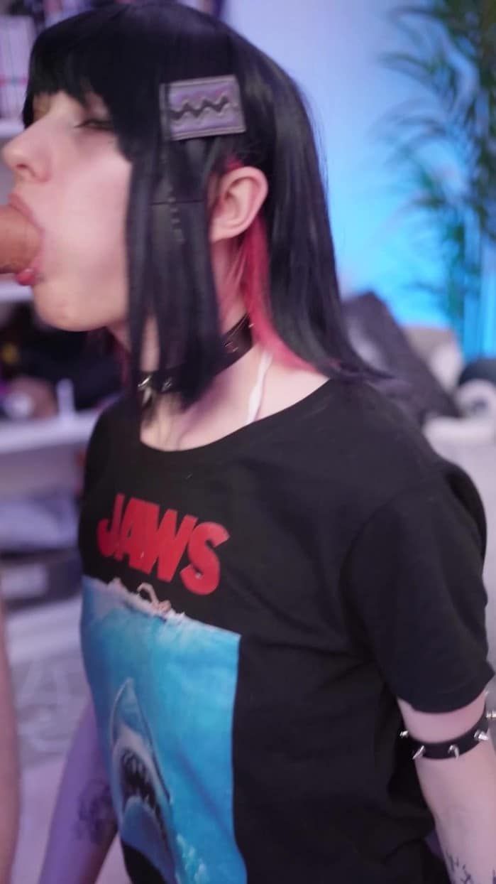 [Fansly-Littleemokitten] Ellen Joe Cosplay - Creampie Sextape With Sex & Bj (2025-08-02) [1920p] 1