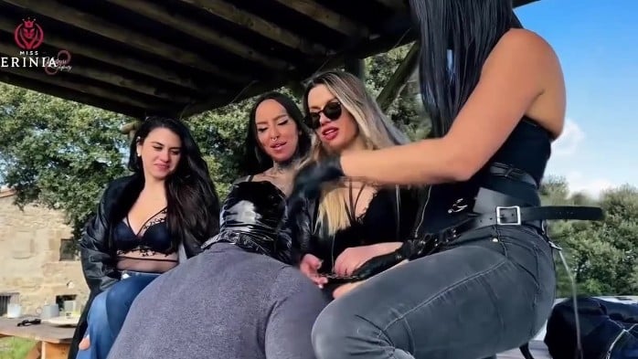 Miss Erinia - Submissive Humiliated And Fucked In The Ass By Four Goddesses 2