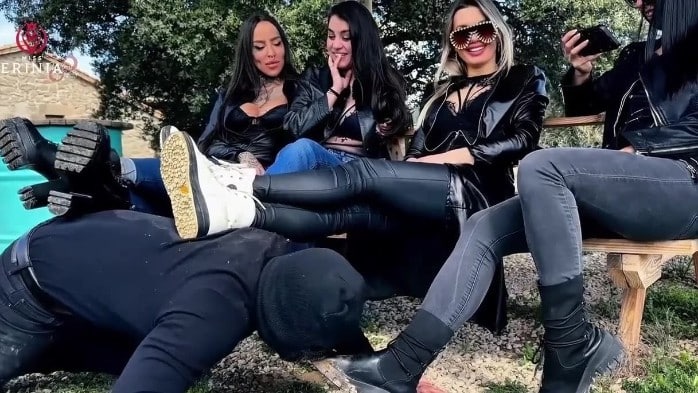 Miss Erinia - Submissive Humiliated And Fucked In The Ass By Four Goddesses 1