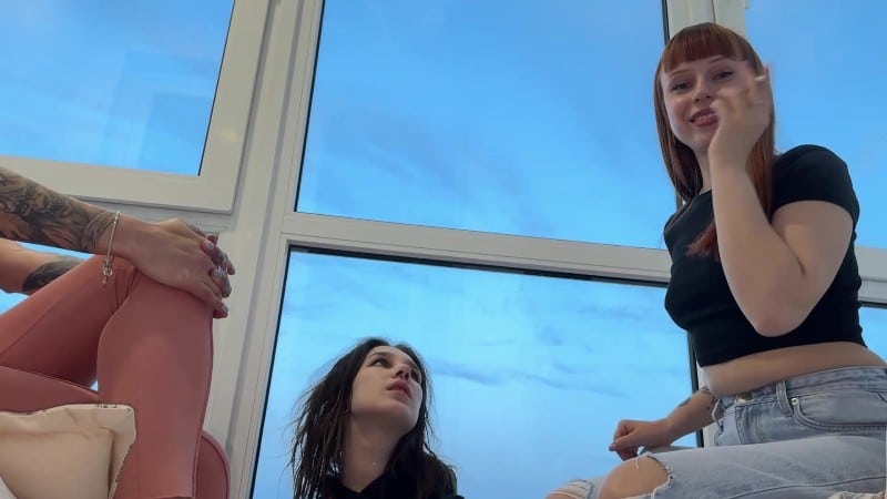 ppfemdom - Mistresses Spit In Slave Girl's Mouth, and She Spits In You - Spitting Hierarchy Lezdom 2