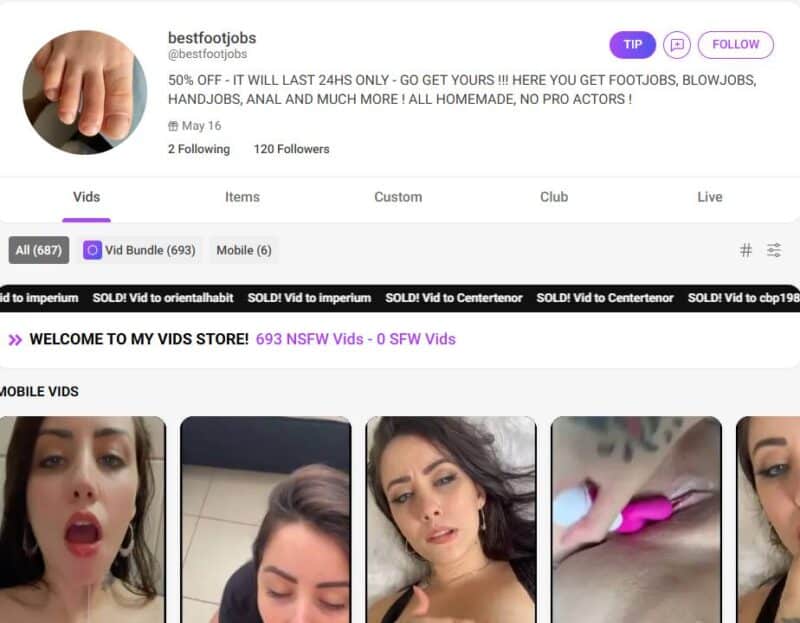 bestfootjobs unlocked manyvids Siterip Ubiq [408 VIDEO] 25