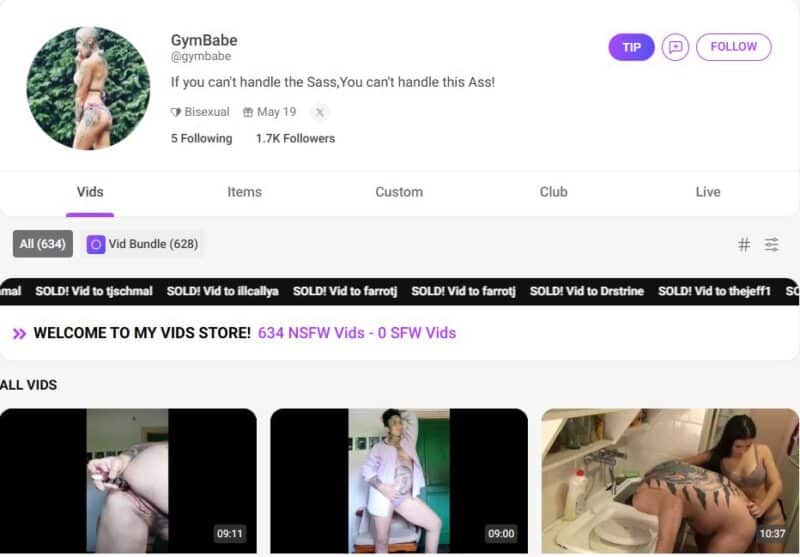 GymBabe Leaked Manyvids Siterip tezfiles [453 VIDEO / 486 GB] 1