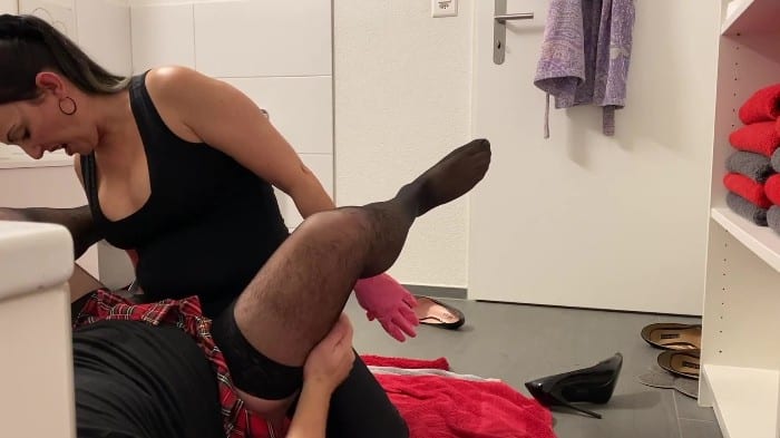 Swiss Strapon Queen - Humiliating Strapon And Slapping With Ass Juice And Sperm 4