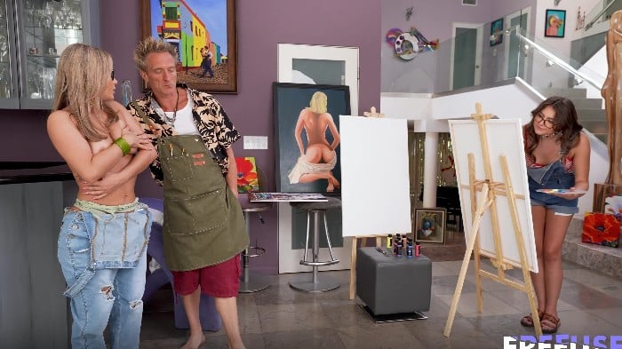 [TeamSkeet] Nicole Aria, Selina Bentz - Nude Painting Class Sign Your Art With The Teacher's Cum (member Story) 2025 [2160p] 6